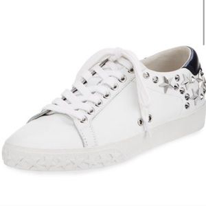 Silver star studded sneakers